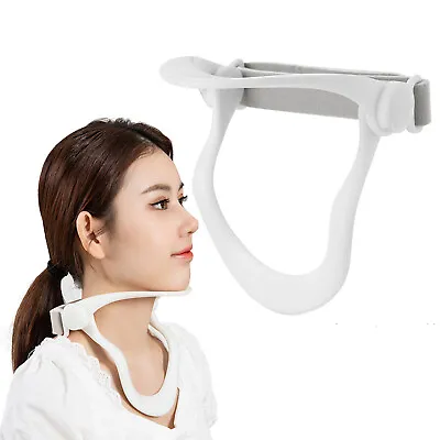 Adjustable Cervical Brace Neck Collar Support Traction Neck Pain Relief Device • £13.99