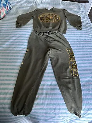 Vintage Soffe Sweats US Marines USMC Sweatshirt Pants Medium Made In USA • $27.88