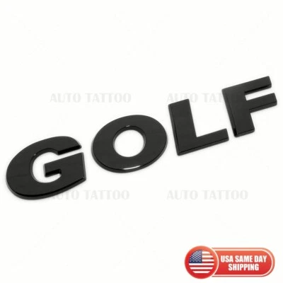 $24.99 • Buy 10-21 Volkswagen Golf Rear Truck Lid Nmaeplate Badge Emblem Black