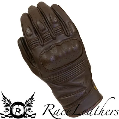 £55.99 • Buy Merlin Thirsk Mens Leather Brown Motorcycle Motorbike Ce Approved Gloves