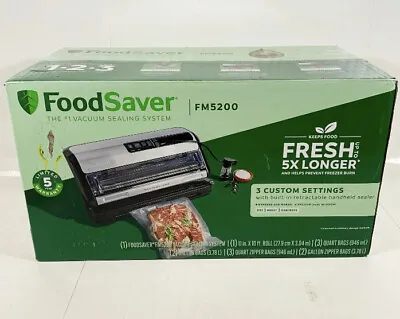 $124.99 • Buy FoodSaver FM5200 2-in-1 Food Preservation System - Black/Silver - NEW & SEALED