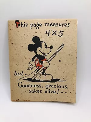 Vintage 1930’s Mickey Mouse Fold Out Birthday Card Disney Extremely Rare #25/458 • $80