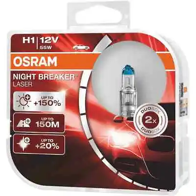 Osram Night Breaker Laser 150% Next Generation H1 H3 H4 H7 H11 HB3 HB4 Bulb Glob • $37.35