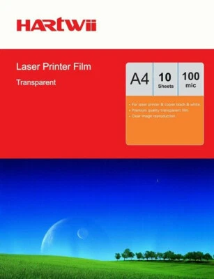 $9.70 • Buy 5 Or 10 Sheets Transparency OHP Film Acetate Clear A4 For Laser & Copier Hartwii