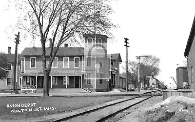 Railroad Train Station Union Depot Milton Junction Wisconsin WI - 4x6 Reprint • $4.99