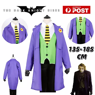 Joker Batman The Dark Knight Heath Ledger Cosplay Costume Halloween Party Suit • $37.19