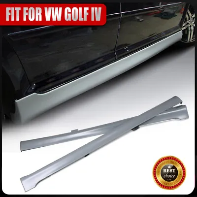 PU Side Skirt Extension Lip Spoiler Fit For VW Golf IV MK4 R32 03-05 Non-GTI • $414.19