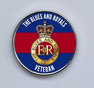 The Blues And Royals Veteran Army Lapel Pin Badge 25mm • £3.30