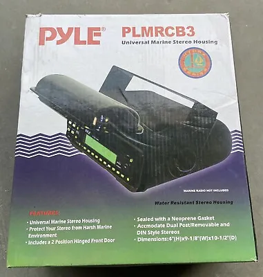 Pyle PLMRCB3 Waterproof Uni Boat Pontoon Marine Stereo Radio Housing Case Cover • $39