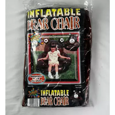 RINCO Inflatable Bear Chair Brown Vintage New In Package • $34.99