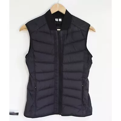 Uniqlo Ultra Light Duck Down Vest Gilet Zipped Pockets Black Womens Size Small • $21.95