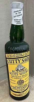 Vintage Cutty Sark Whiskey INFLATABLE Vinyl Bottle Advertising Mancave 27” • $40