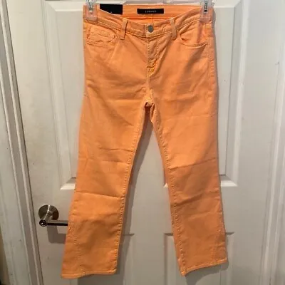 NWOT J BRAND CROPPED Ankle Denim Jeans Orange Pant Selena Bootcut Midrise Skinny • $69