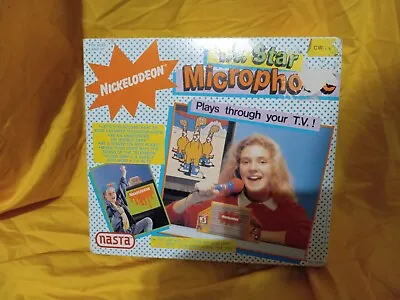 Vintage 90s Nickelodeon Nasta T.V. Star Microphone Nick Play Through Tv Rare  • $54.99