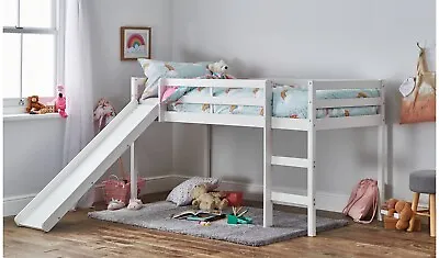 Kaycie Mid Sleeper With Slide - White • £179.99