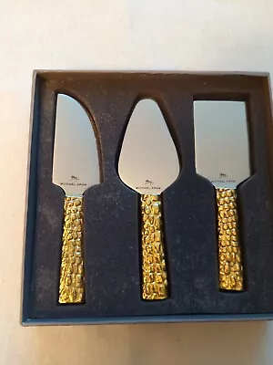 NEW NIB Michael Aram 3 Piece  Safari Collection Cheese Knife Set  #124026 • $33.59