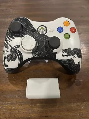 XBox 360 Wireless Limited Edition Dragon Age Black & White Controller Tested • $34.95