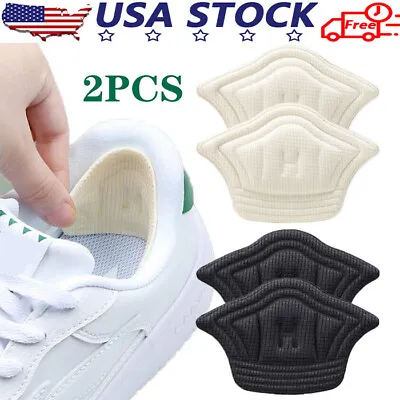 2 Pack Heel Grips For Loose Shoes Heel Cushion Pads No-Slip Shoe Inserts Half • $5.99