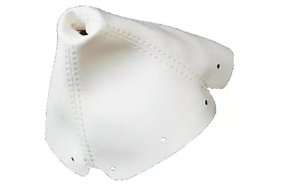 Real Leather White Manual Shift Boot For 99-05 Mazda Miata MX5 • $12