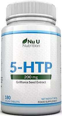 5-HTP Double Strength 5htp 200mg Griffonia Seed Extract  5 HTP 180 Tablets • $17.97
