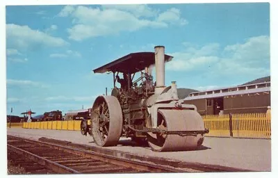 Steamtown USA Bellows Falls VT Steam Power Road Roller Postcard Vermont • $2.59