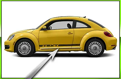 GSR Style Door Rocker Racing Stripes - Fits 2011-2021 VW Beetle • $54.99