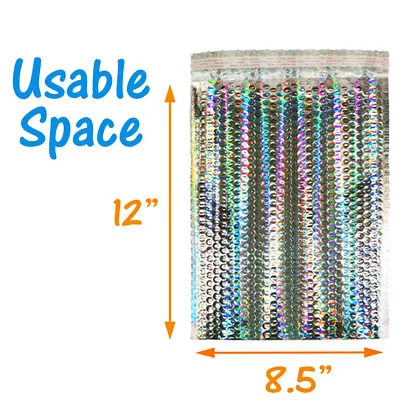 5X9  6X10 8.5X12 9.5X13   Holographic Bubble Mailers Metallic Padded Envelope • $13.95