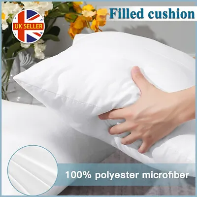 £15.99 • Buy Cushion Inserts Pads Hollowfiber Inner 18 X18  Deep Filled Soft Cushions Fillers