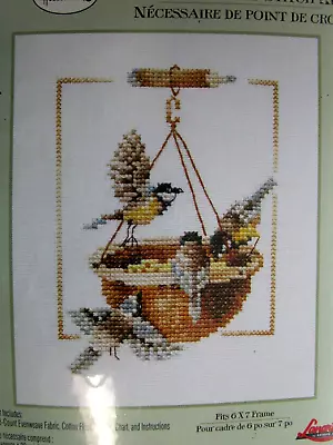 Hallmark Marjolein Bastin Counted Cross Stitch Kit Birds At Feeder Design 28 Ct • $19.94