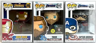 Funko Pop! Marvel Avengers Thor Chalice Iron Man & Captain America Set Of 3 • $39.99