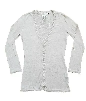 H&M Button Front V Neck Ribbed Cardigan Sweater Size XS • $9.99