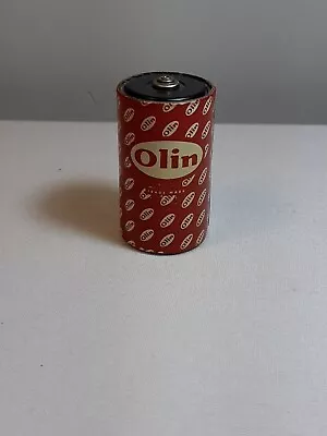 Vintage Olin Paper Cover D Size Flashlight Battery #1571 For Display • $19.96