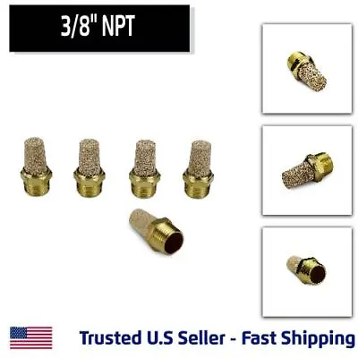 5 Pack Cone Shape Pneumatic Muffler For 3/8 NPT Exaust - Silencer For Air Valve • $14.72