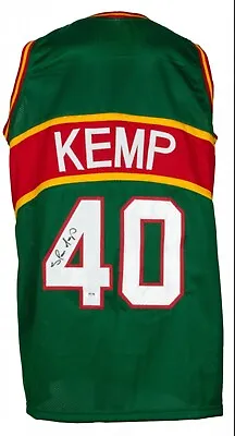 Shawn Kemp Signed Autographed Seatle Supersonics Green Nba Jersey • $249.95