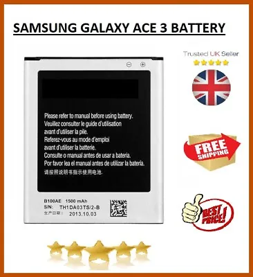 Samsung Replacement B100AE Phone Battery For Galaxy ACE3 • £3.39