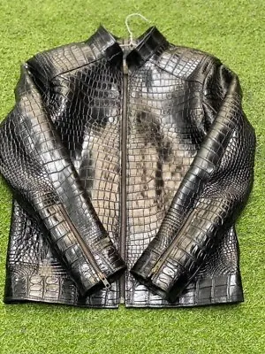 100% Real Crocodile / Alligator Leather Jacket Made To Measure-Customize Jacket • $3860