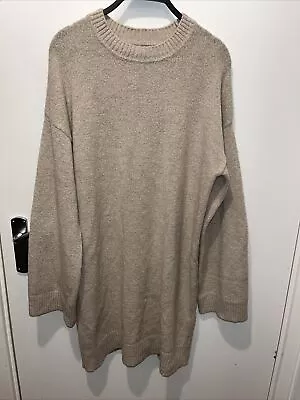 £11.99 • Buy ASOS Jumper Dress Oversize 8 /10 12  EXC Taupe Acrylic Mix