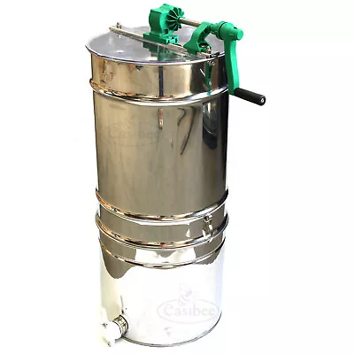 Honey Extractor Manual 4frame Stainless Steel Beekeeping With Filter Easibee 350 • £319.99