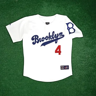 Duke Snider Brooklyn Dodgers Men's Home White Cooperstown Jersey W/ Patch • $139.99