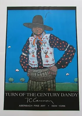 T. C. Cannon Native American  Turn Of The Century Dandy  Poster 1980 • $500