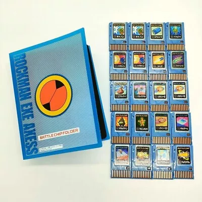 Megaman EXE AXESS Battle Chip SET 20 Folder Rockman Toy • $99.99