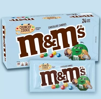 M&M'S Crunchy Cookie Milk Chocolate Candy 1.35oz 24 Count • $18.99