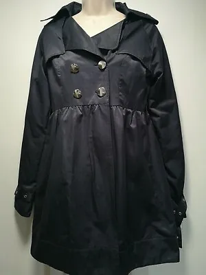 Matalan Be Beau Navy Cotton Coat / Jacket - Size 10 (228g) • £4.67