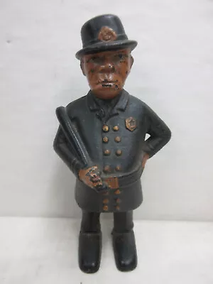 Vintage Antique Cast Iron A.C. Williams Mulligan The Cop Police Officer Bank • $59.95