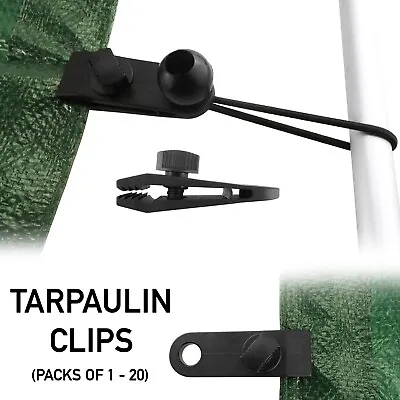 £3.99 • Buy Tarpaulin Clip Tent Tarp Eyelet Tighten Grip Thumb Screw Heavy Duty Clamp Buckle