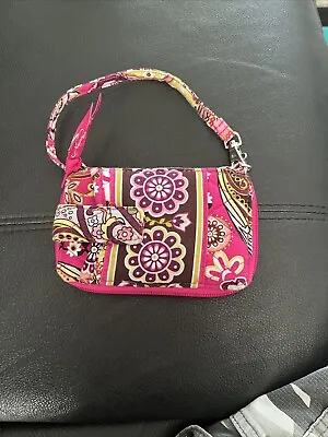 Vera Bradley Wristlet Wallet In Very Berry Paisley • $15.99