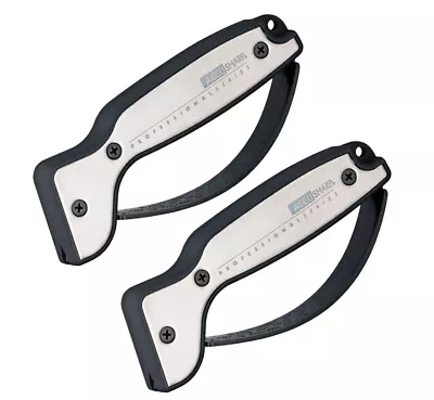 2 PACK AccuSharp Pro Tool Knife Reversible Tungsten Carbide Sharpeners W/ Rubber • $32.49