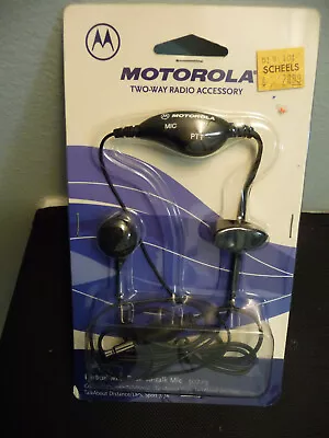 Motorola Earbud With Push-To-Talk Mic-50229-New • $34.99