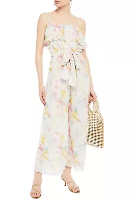 TIGERLILY 'Saaralie' Multicoloured Silk Blend Jumpsuit Size 8 NEW BNWT RRP $349 • $20