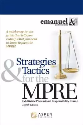 Strategies & Tactics For The Mpre By Steven L Emanuel: New • $86.66